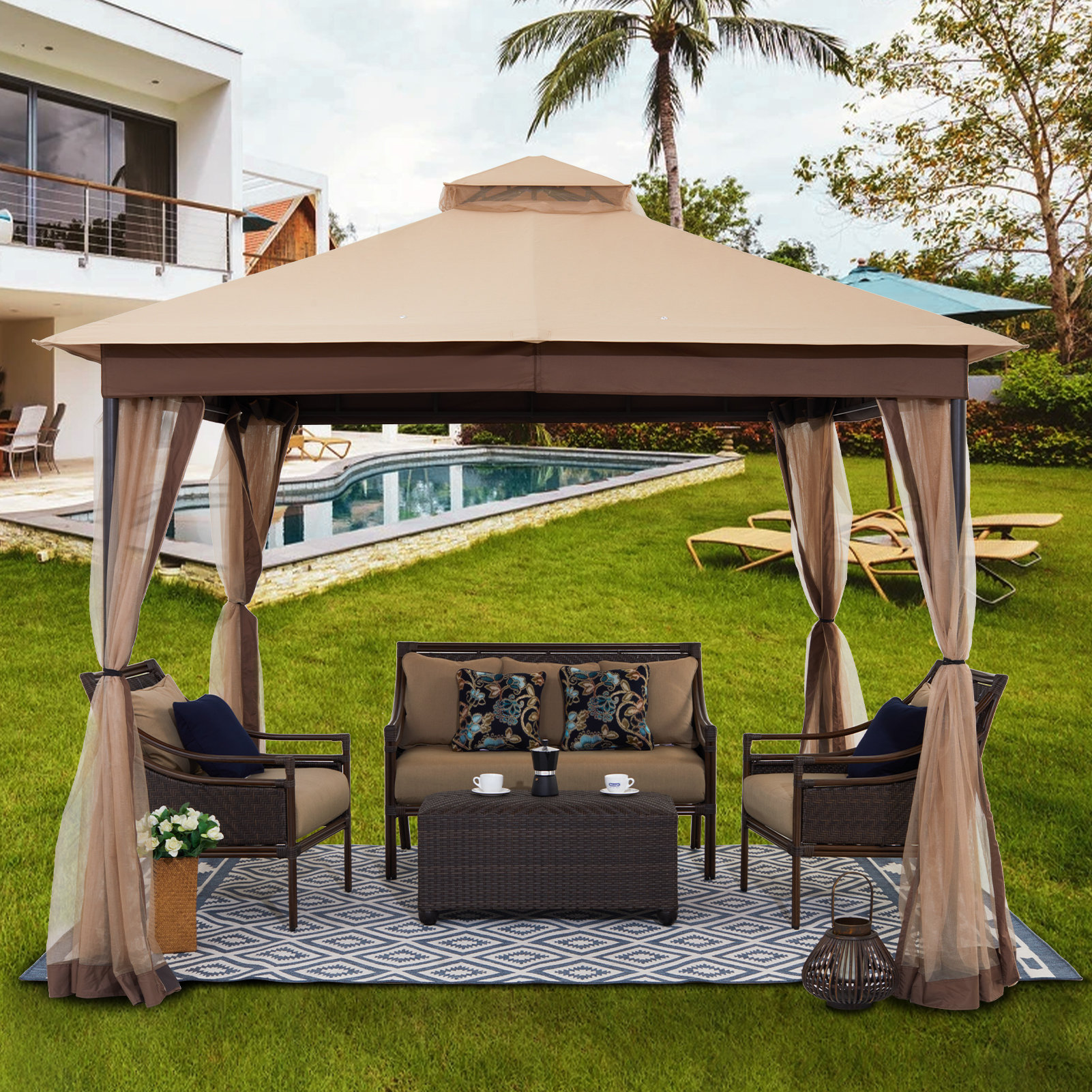 10 ft x 10 ft gazebo best sale